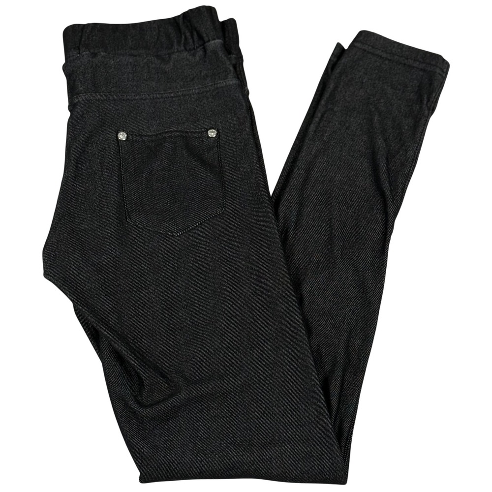 Studded Jegging Jeans 28 Skinny Pull On Stretch Pants Goth Grunge Punk Rock Edgy